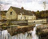 Theodore Robinson On the Canal painting